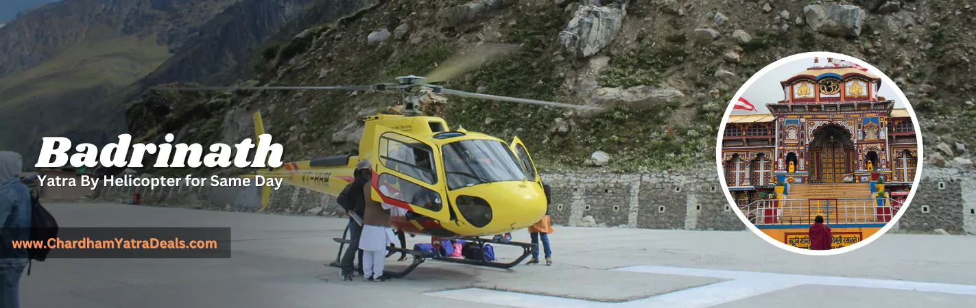 Badrinath Helicopter Yatra Banner